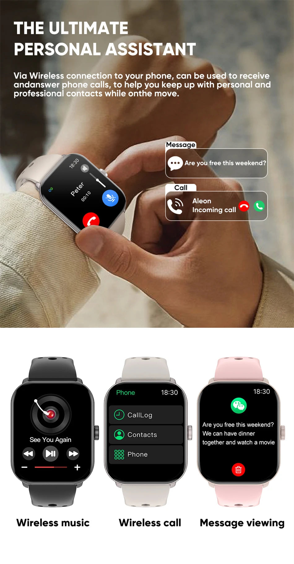 For Xiaomi Watch 5 Global Version Men Women HD AMOLED Screen Heart Rate Bluetooth Call GPS Track Waterproof Sports Smart Watch TecnoValet