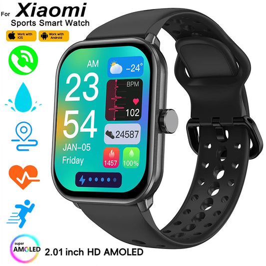 For Xiaomi Watch 5 Global Version Men Women HD AMOLED Screen Heart Rate Bluetooth Call GPS Track Waterproof Sports Smart Watch 