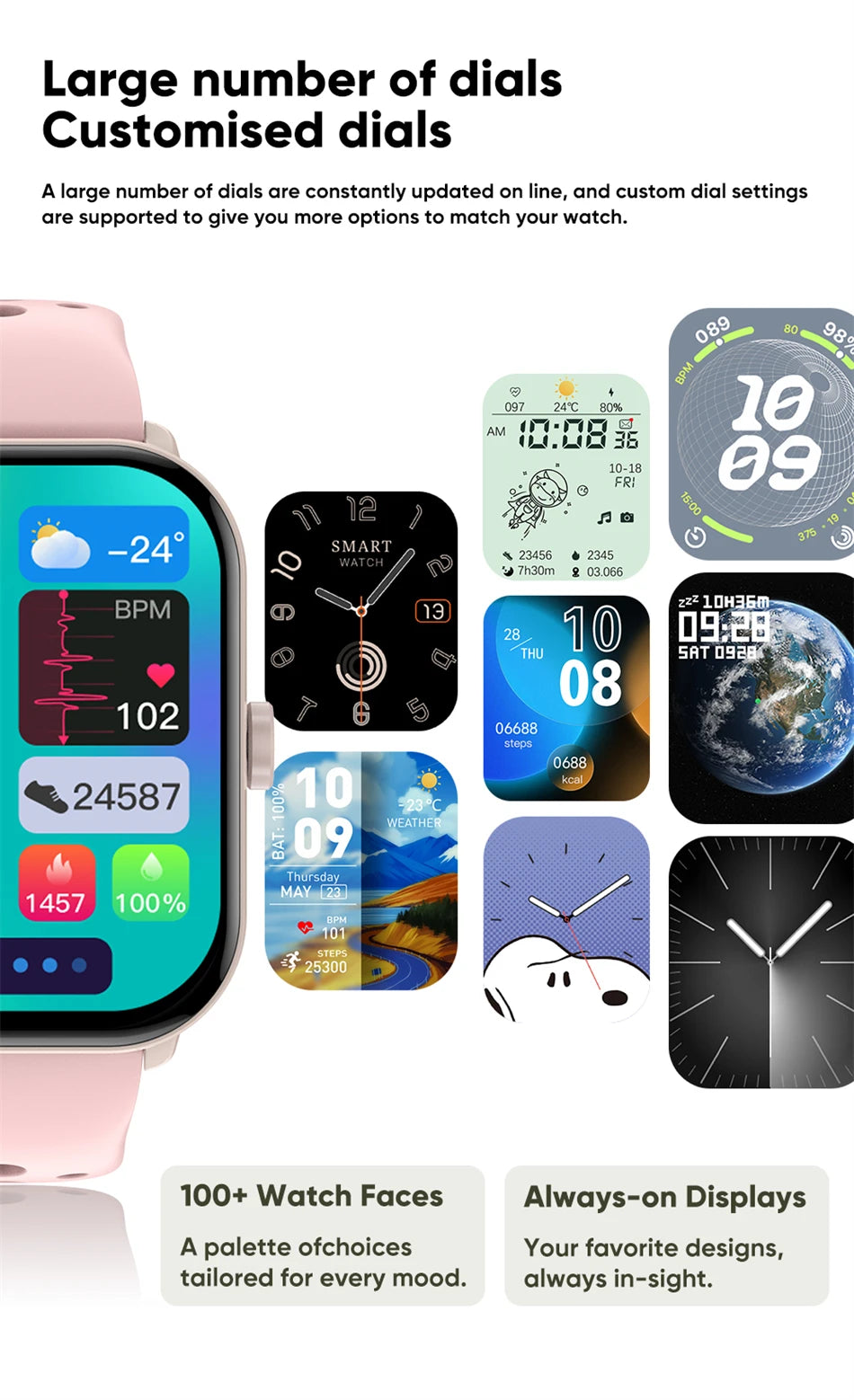 For Xiaomi Watch 5 Global Version Men Women HD AMOLED Screen Heart Rate Bluetooth Call GPS Track Waterproof Sports Smart Watch TecnoValet