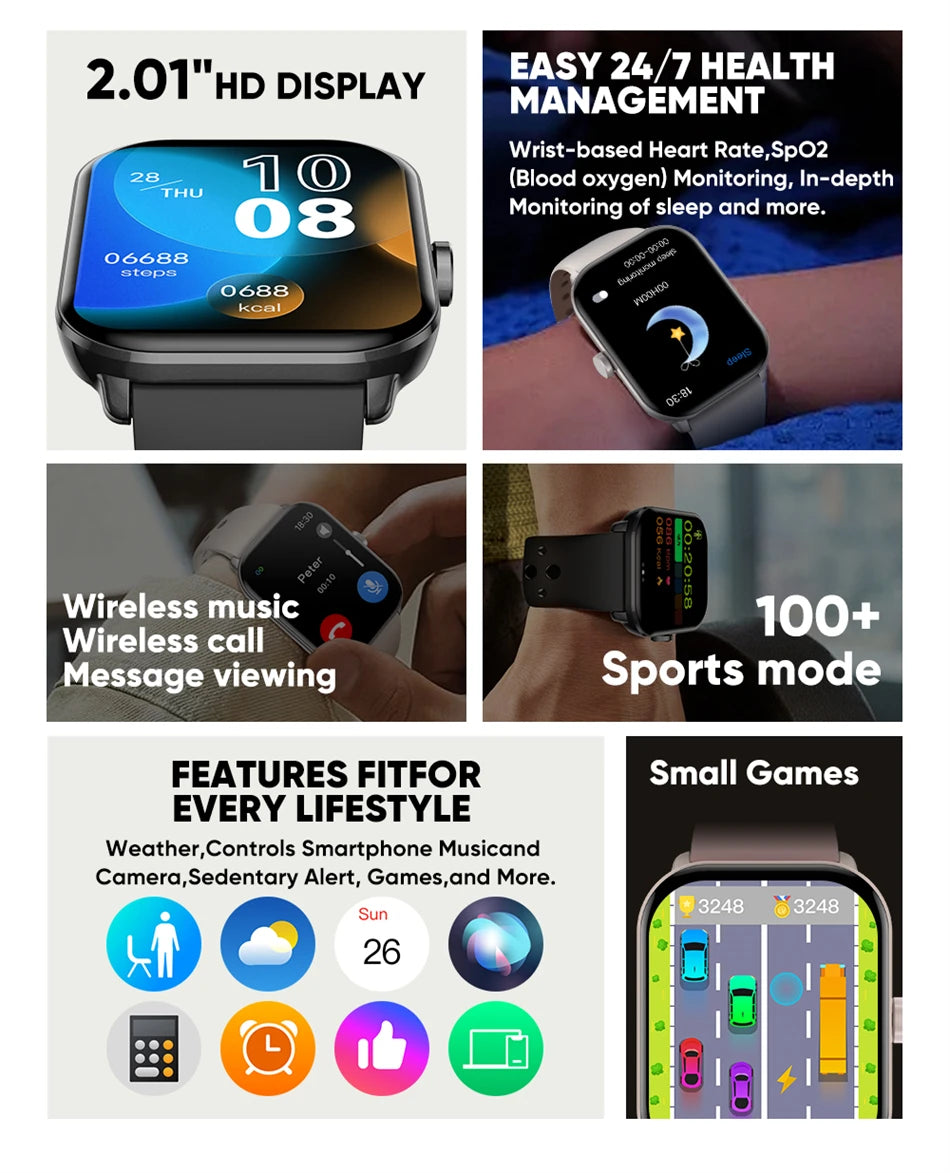 For Xiaomi Watch 5 Global Version Men Women HD AMOLED Screen Heart Rate Bluetooth Call GPS Track Waterproof Sports Smart Watch TecnoValet